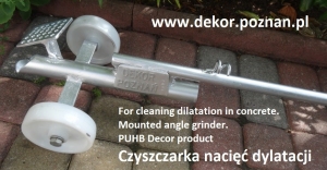 Czyszczarka nacięć dylatacji, bez silnika