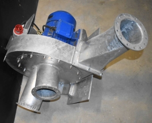 View from the air intake side