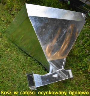 Kosz ocynkowany w całości