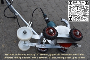frezarka do fazowania nacięć dylatacji i robienia rowków w betonie