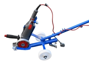 Frezarka/czyszczarka dylatacji, lekka, z prowadnicami, wyjście do odkurzacza