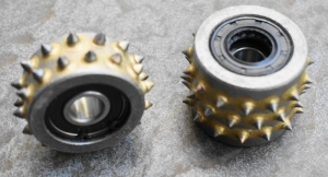 kółka groszkujące dwurzędowe i trzyrzędowe 50 mm