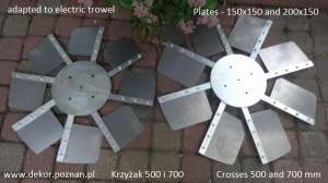 Krzyżaki do zacieraczek elektrycznych