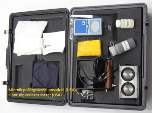 Miernik poślizgowości posadzki
 Rutschfestigkeitsmesser.  Slip resistance tester
