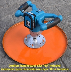 Zacieraczka ręczna. Pracuje z wieloma tarczami